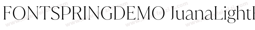 FONTSPRINGDEMO JuanaLightRegular字体转换